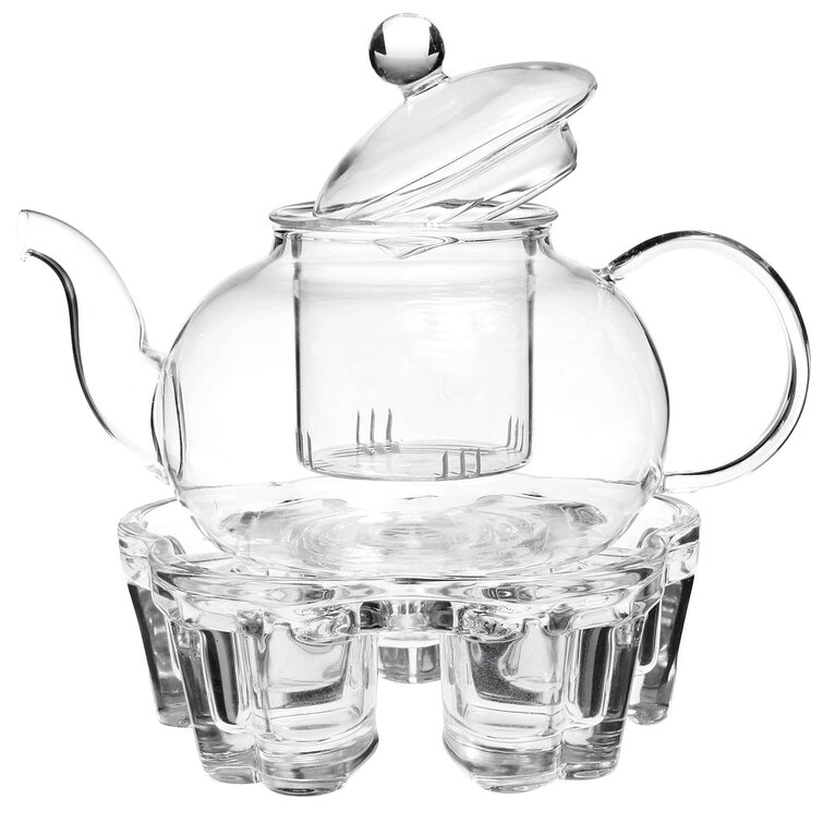 Tea Kettle Infuser Gift Set 9 PCS Glass 28oz Borosilicate Glass Tea