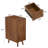 Narrow End Table With 3 Deep Drawers-837725368