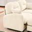 Beige, canapé modulaire en forme de L, 3 sièges, design ergonomique, coussin, siège modulaire pour siège de lecture avec tissu chenille et performance en beige-1321832831