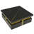 Modern Square Storage Coffee Table with 4 Drawers, Contemporary Chic Style, Center Cocktail Table for Living Room-1178533290