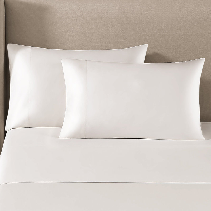 Silken Sateen TENCEL Sheet Set, Ivory, Queen Sheet Set with 2 Pillowcases