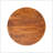 Solid Wood Chestnut Central Ball Table, Brown