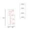 Buffet de cuisine blanc autoportant et support pour micro-ondes avec tablettes de rangement, tablette supérieure, comptoir pour la salle à manger, rangement intérieur compact, rangement