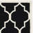 Rodgers Hand Woven Flat Weave Wool/Cotton Geometric Rug in Black/Ivory-502253997