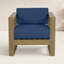 Coastal Teak Patio Chair with Sunbrella Cushions-487892784