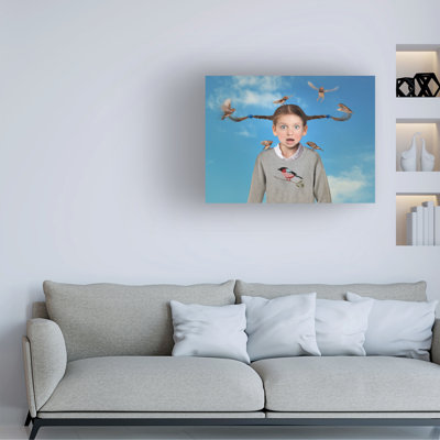 Art mural sur toile tendue - "Hibiscus" par John Hovenstine, art mural pour salon, chambre à coucher ou bureau - 18 x 24