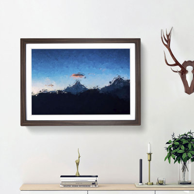 Fishtail Mountain Nepal in Abstract - Picture Frame Graphic Art Print