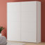 Tangia Modern wardrobe with 2 sliding doors, clothing rail and shelves, engineered wood