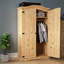 Harold 2 Door Solid Wood Wardrobe