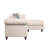 Waldina Beige Fabric Reversible Sectional Sofa