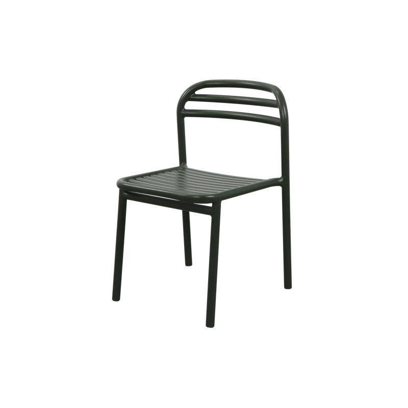 Bliss Chair W/O Armrest, Stackable, Dark green