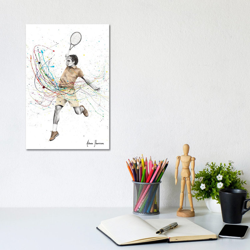A Champion Swing by Ashvin Harrison - Print on Canvas, Wrapped Canvas, 20.32 cm H x 30.48 cm W
