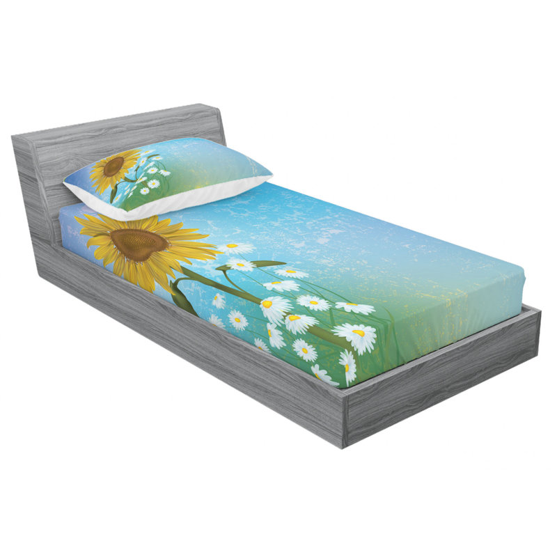 Microfiber Sheet Set, Twin Sheet Set with Fitted Sheet