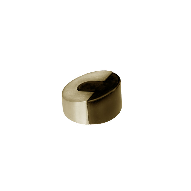 Butoir de porte décoratif en acier inoxydable, Laiton satiné
