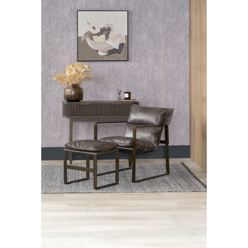Upholstered Accent Chair, Peppercorn