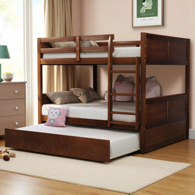 Full Over Full Bunk Bed With Trundle