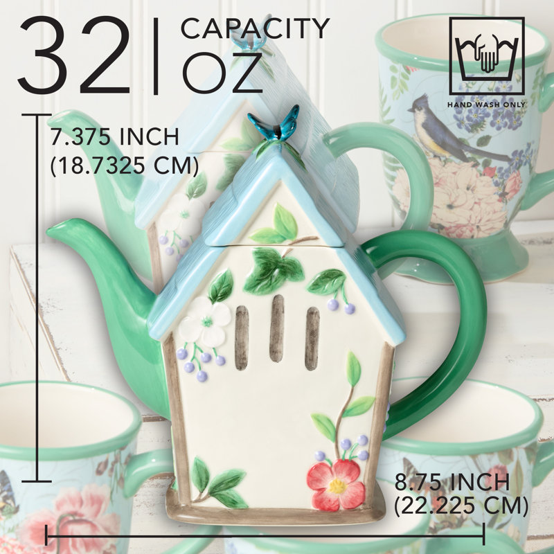 Théière Flora 3D Birdhouse