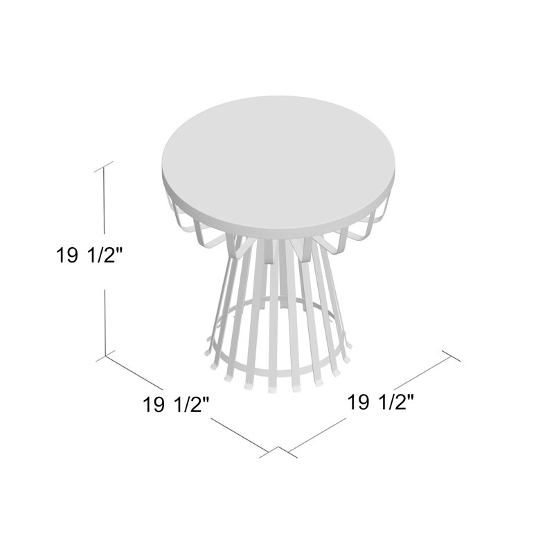 Table d’appoint en fer Lininger