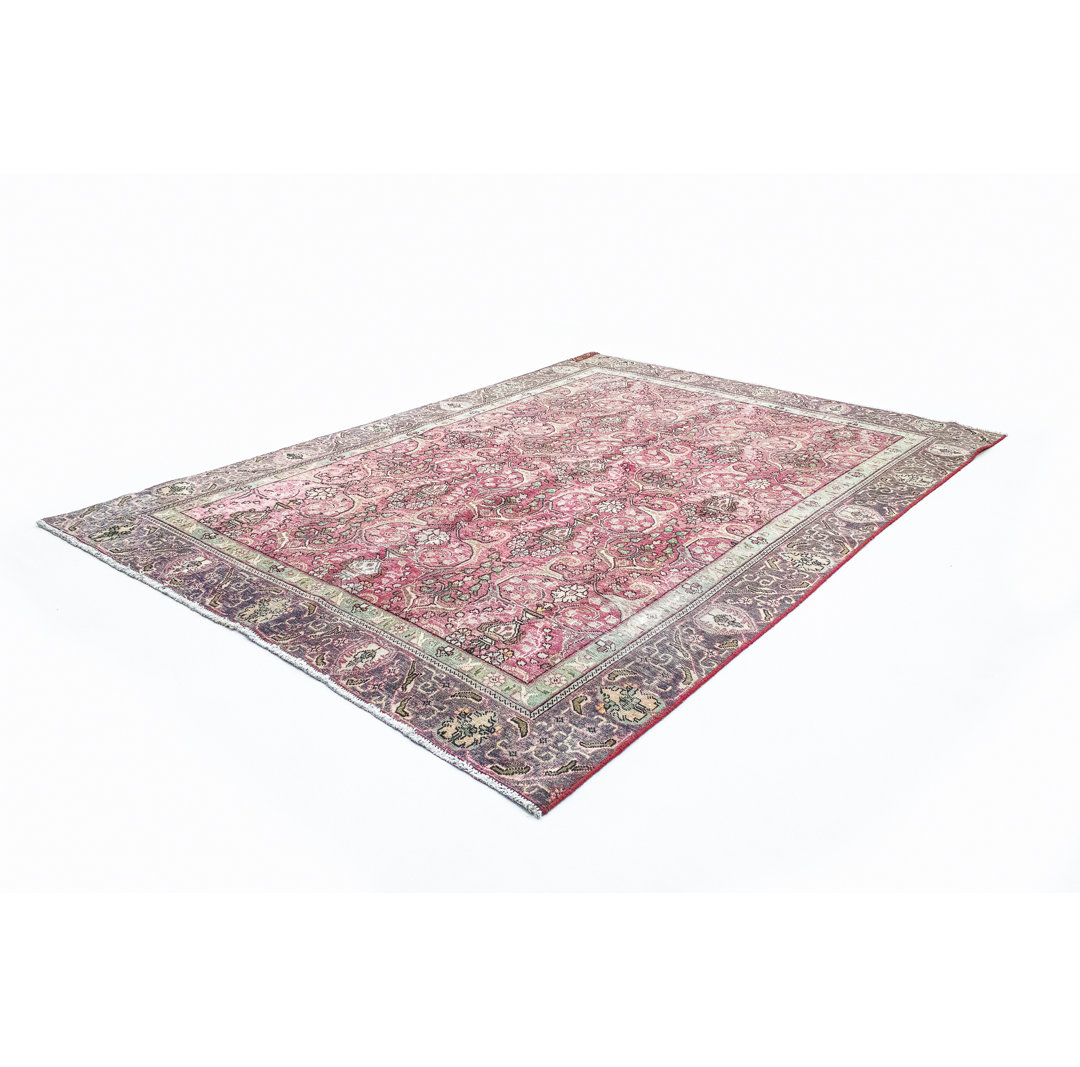 Hand Knotted Wool Red Indoor/Outdoor Rug