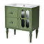 Retro Style 30'' Bathroom Vanity With Ceramic Sink Combo