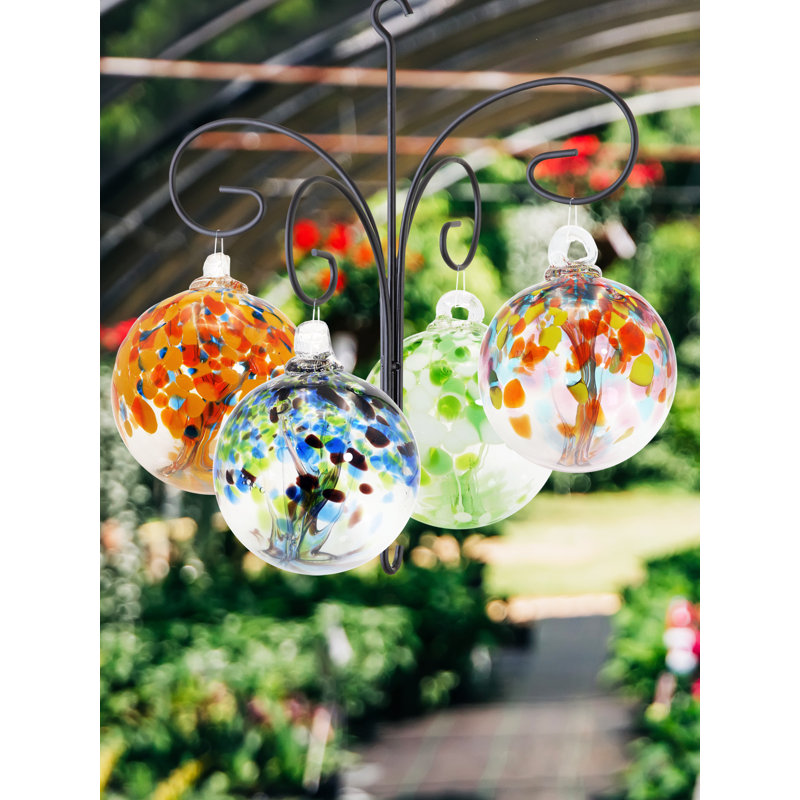 Ornement en verre Eden, H 7,5 po x l 6 po x P 6 po