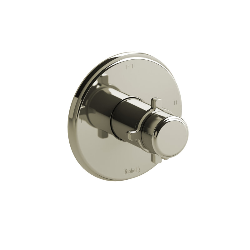 Garniture thermomètre à pression 1/2 "Momenti ™ avec jusqu'à 3 fonctions, Nickel poli