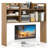 3-Tier Desktop Bookshelf w/ 6 Shelves Desk Organizer for Computer Desk-1393975490