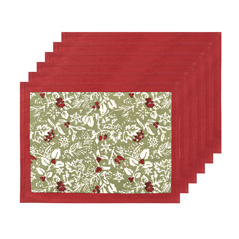 Liljan Baies de houx 15" x 18" Placemats