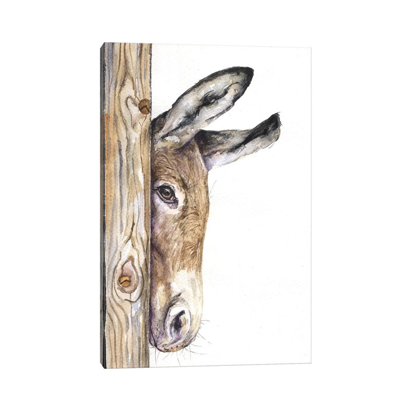 Donkey by George Dyachenko - Wrapped Canvas Gallery-Wrapped Canvas Giclée, 66.04 cm H x 45.72 cm W x 1.91 cm D