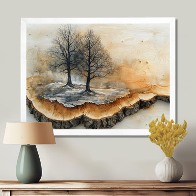 Tree 4 Seasons In A Forest Landscape II - Forest Canvas Art