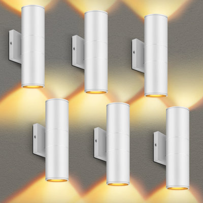Éclairage extérieur 12 po 2700K intégré en aluminium à 12 lumières à DEL pour l'extérieur de la véranda