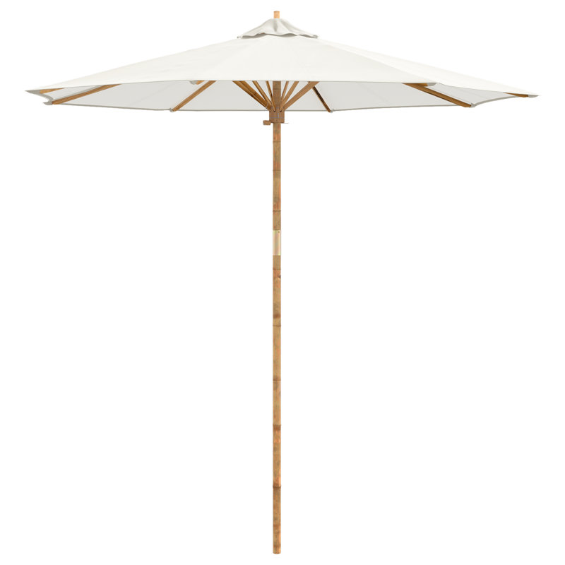 Market Parasol, 260cm H x 240cm W x 240cm D, Cream White