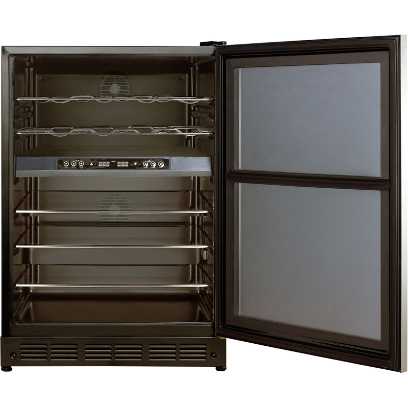 Magic Chef 24'' Stainless Steel Dual-Zone Wine and Beverage Cooler