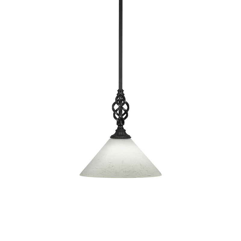 Eleganté Stem Hung Mini Pendant, 10.5" H x 10" W x 10" D