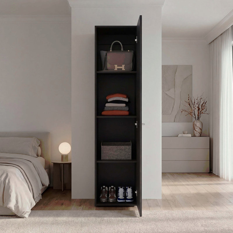 Armoire de rangement 4 tablettes, Wenge