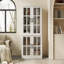Bibliothèque modulaire H 71 "x l 157" avec portes en verre