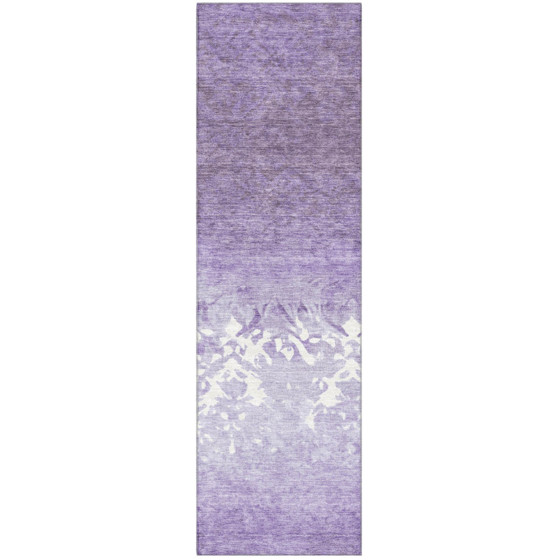 Premium Machine Washable Millbrook AMF1959 Damask Rug, Runner 2'3" x 7'6"