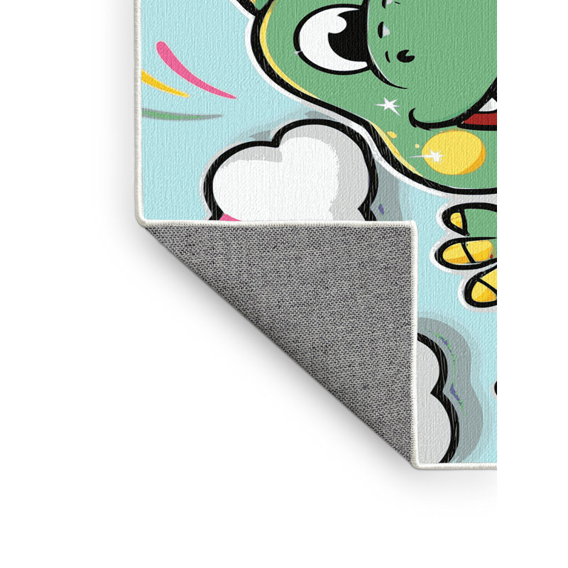 Dakota Fields Washable Cute Animals Kids Rug, Rectangulaire 2 pi x 3 pi
