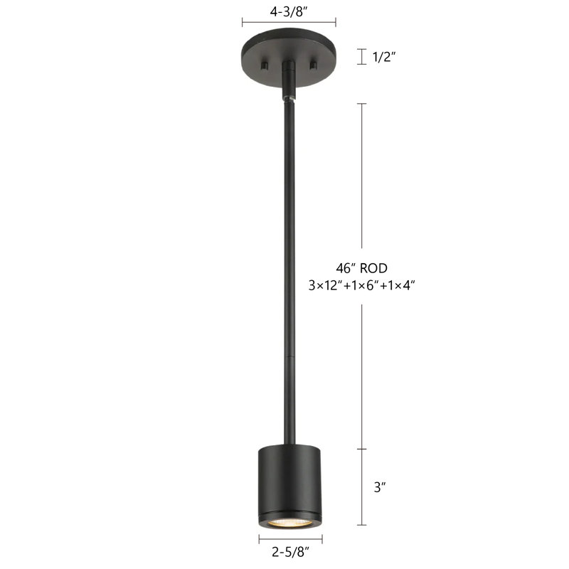 Nordic 1 - Light LED Pendant, Black