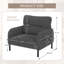 Chaise d'appoint rembourrée en velours côtelé Modern-1376002751