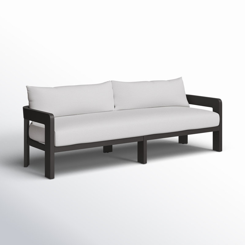 Jackson Outdoor Metal Sofa-96"-Alessi Linen, Alessi