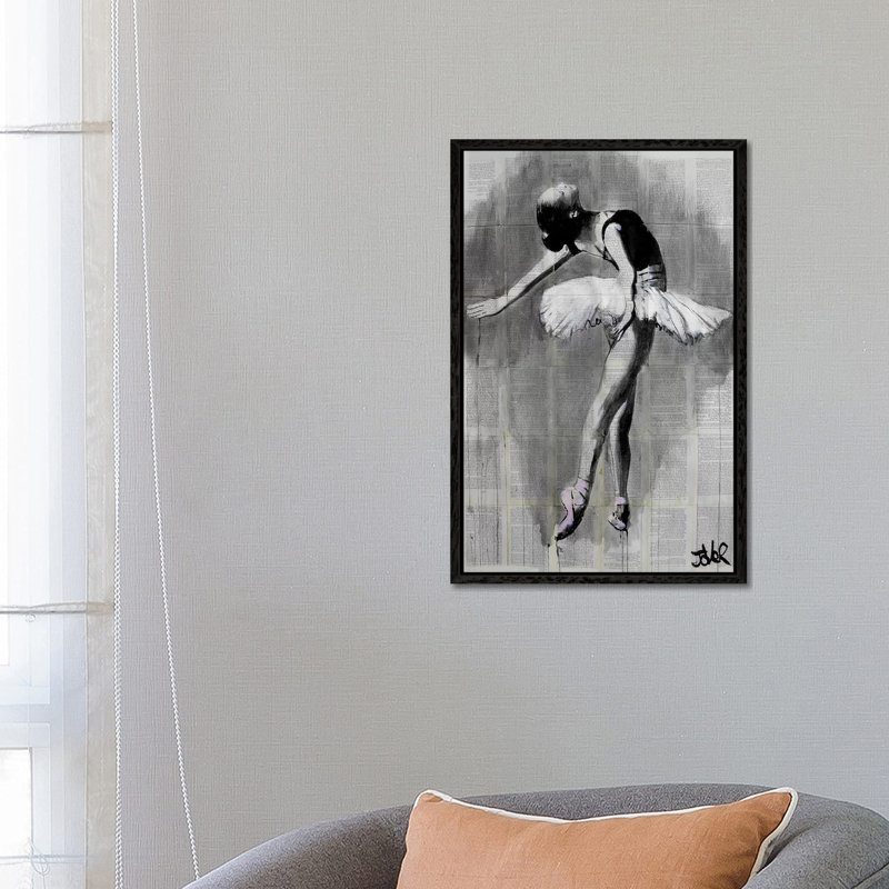 Her Finest Moment by Loui Jover - Print on Canvas, Black Framed, 66.04 cm H x 45.72 cm W