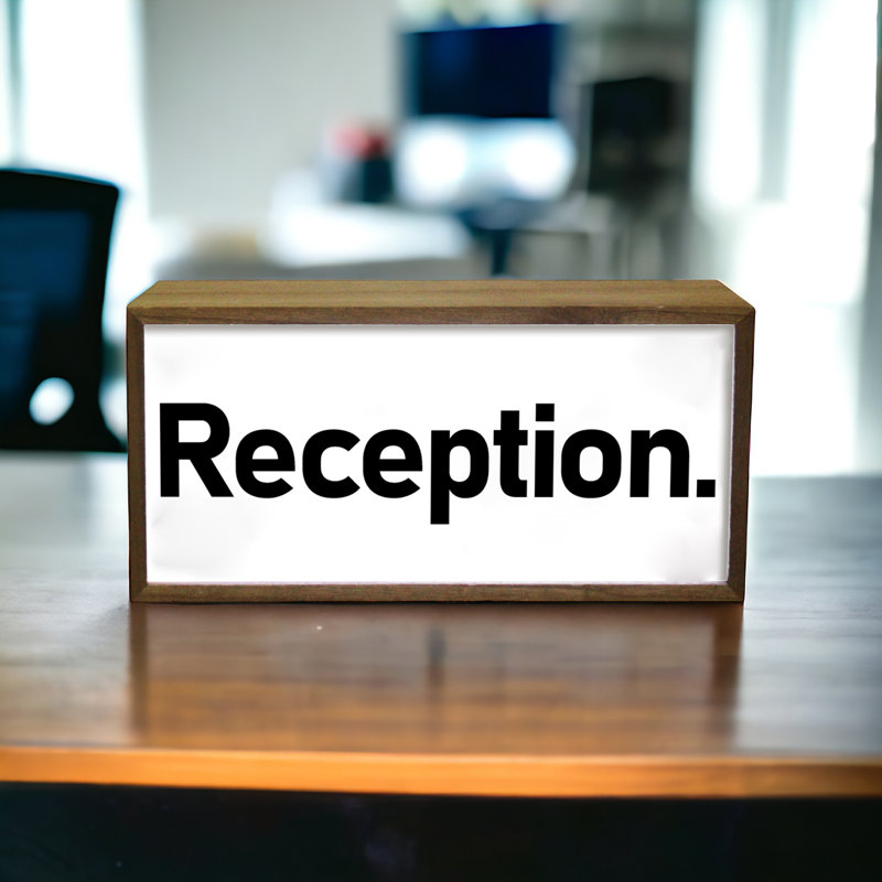 Hazina Reception 15" LED Sign