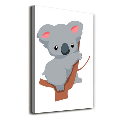 Panda On The Tree - Wrapped Canvas Print