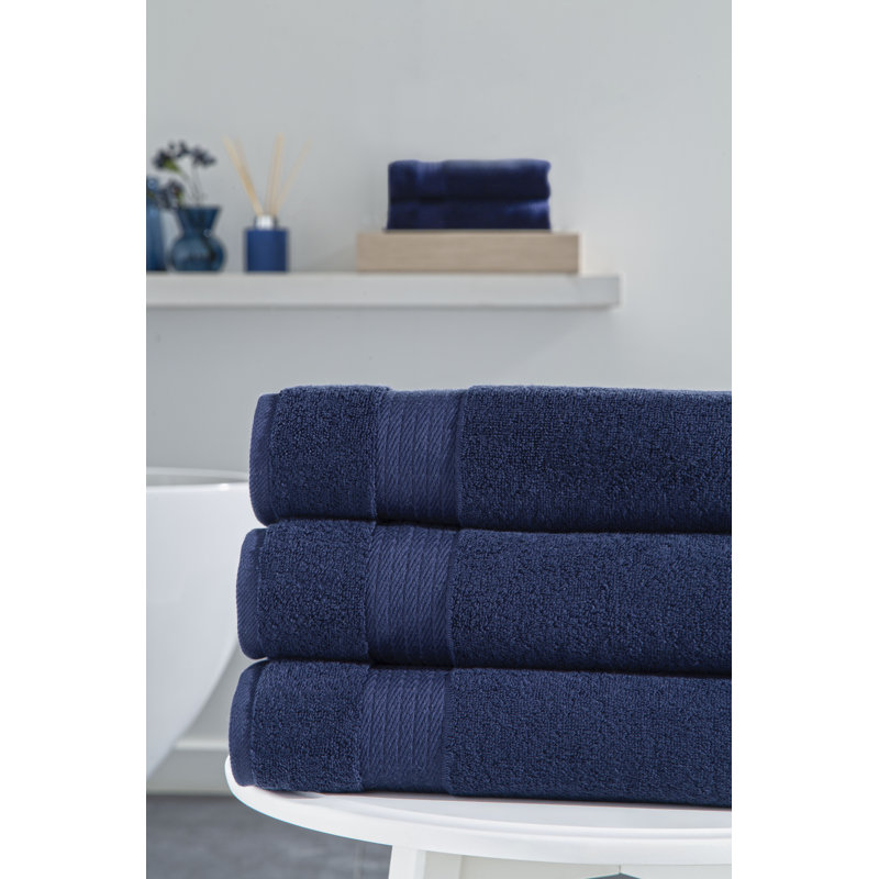 Ozdilek 4-Piece Bath Towels, 30x60 550GSM, 100% Turkish Cotton, Luxury Quick Dry, Extra Large, Fade-Resistant, Eco-Friendly, Lightweight, Spa Towel, Comfortable