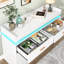 Commode 6 tiroirs Hawah (deux tailles disponibles) avec station de charge et bande lumineuse à DEL -489034711