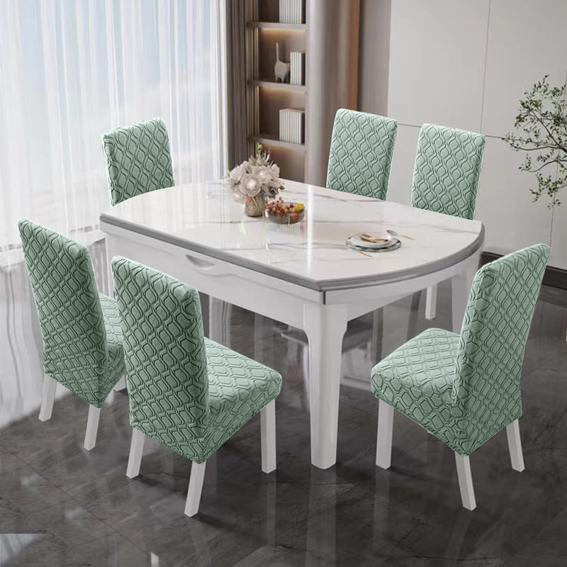 Polyester Box Cushion Dining Chair Slipcover