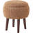 Emonnie Upholstered Faux Fur Armchair with Ottoman-1514917476