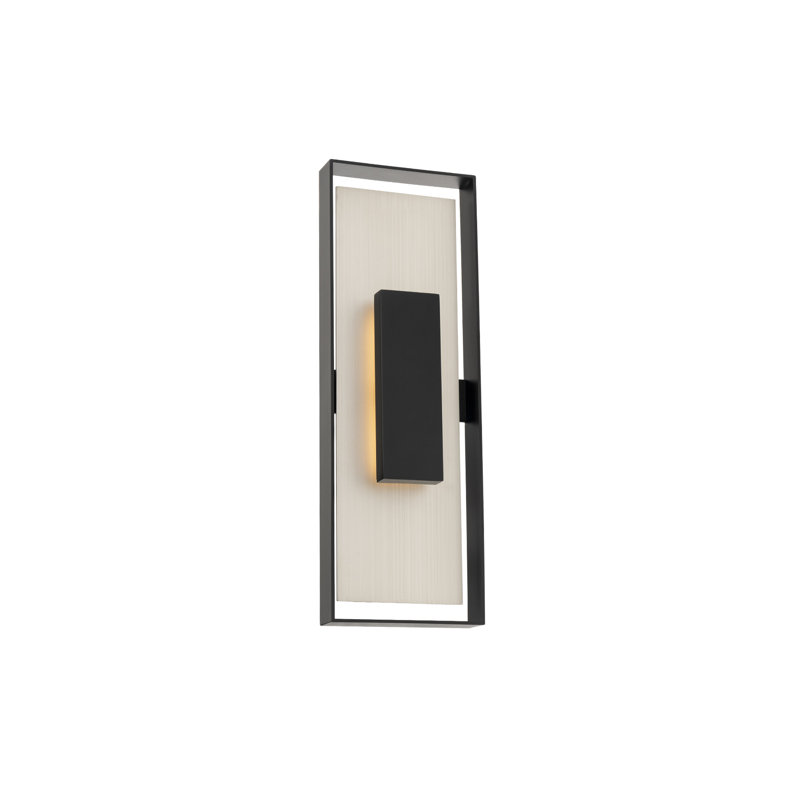 Boxie Aluminum LED Wall Light, 22" H x 7.5" W x 3" D