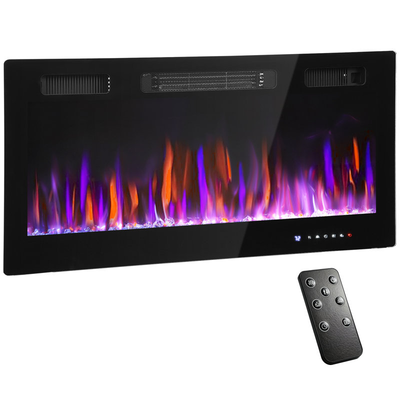 Belfry Heating 91.4cm W Black Electric Fireplace